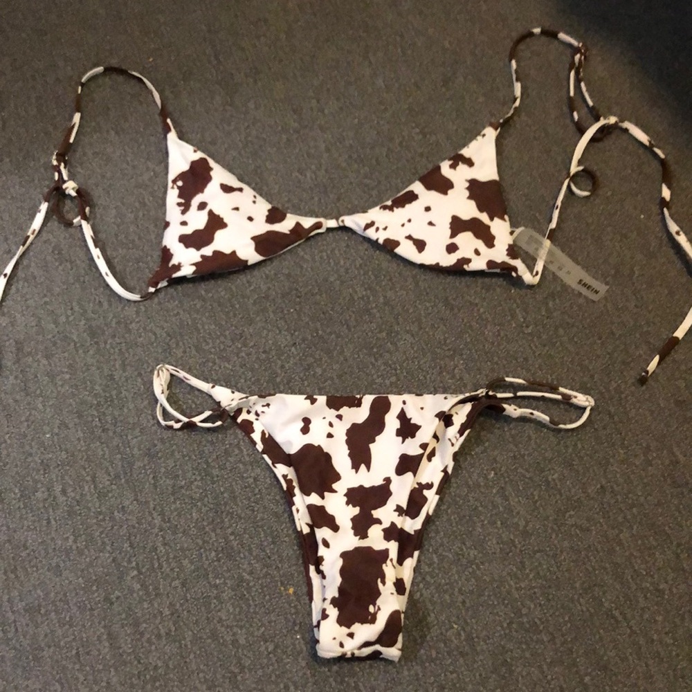 Cow print bikini